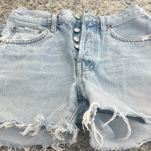Light denim size 24 Agolde Los Angeles style five pocket shorts